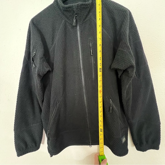 Helikon Tex Alpha Tactical Jacket Size M Black Grid Fleece - Picture 7 of 9